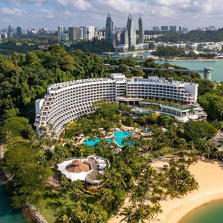 Shangri-La Rasa Sentosa, Szingapúr Kültér fotó Aerial view of the resort